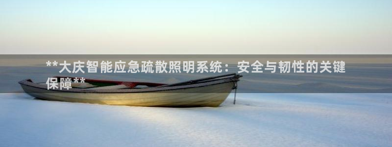 千亿国际唯一官方网站-5.27 InURl:yjjzxh:**大庆智能应急疏散照明系统:安全与韧性的关键
保障**